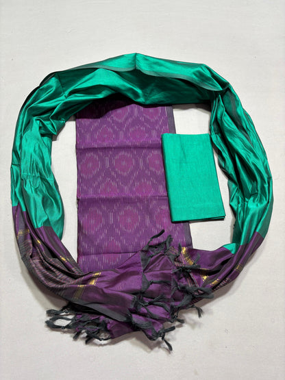 Ikkat Soft Silk Dress Materials