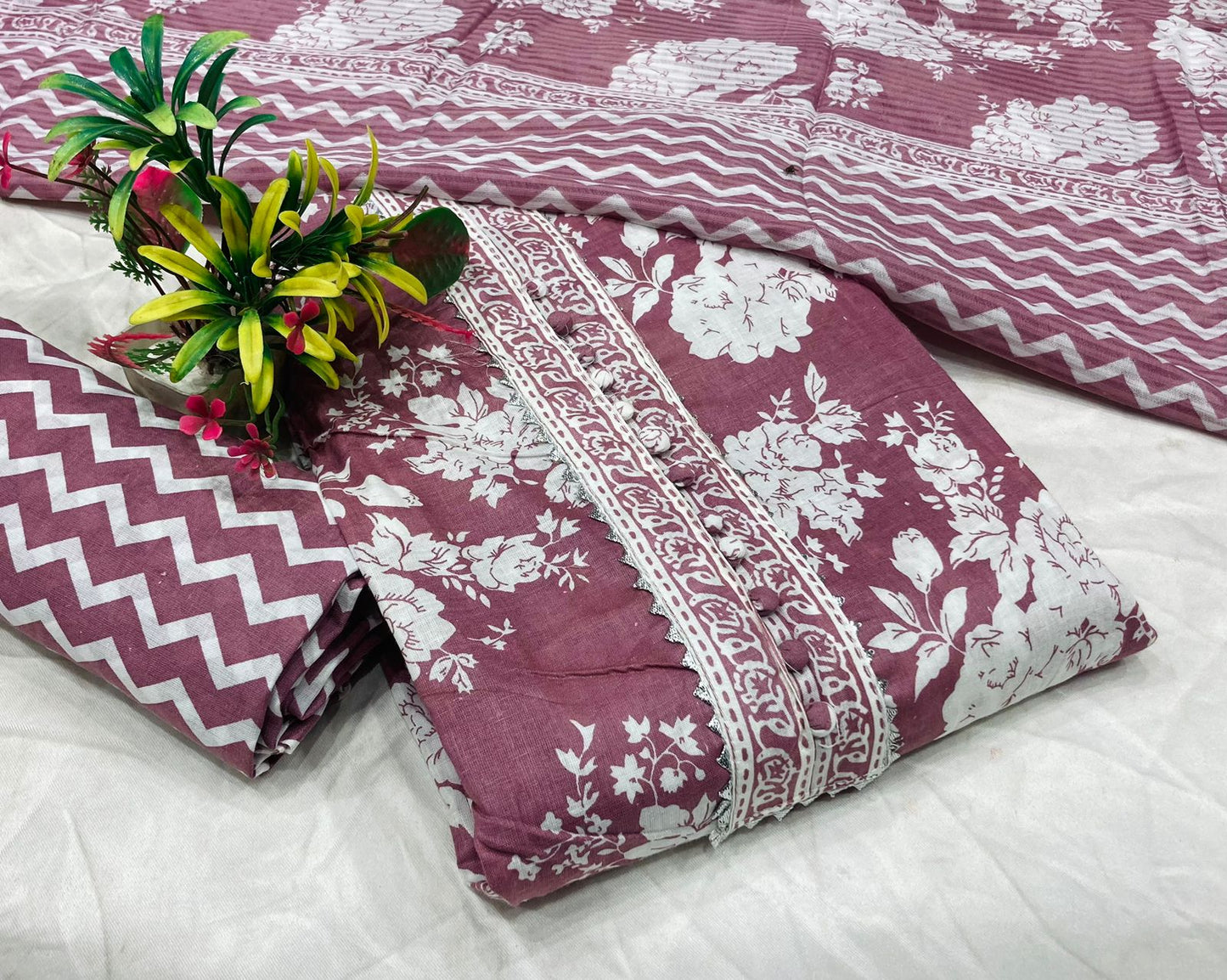 Gota Patti Pure Cotton Dressmaterials