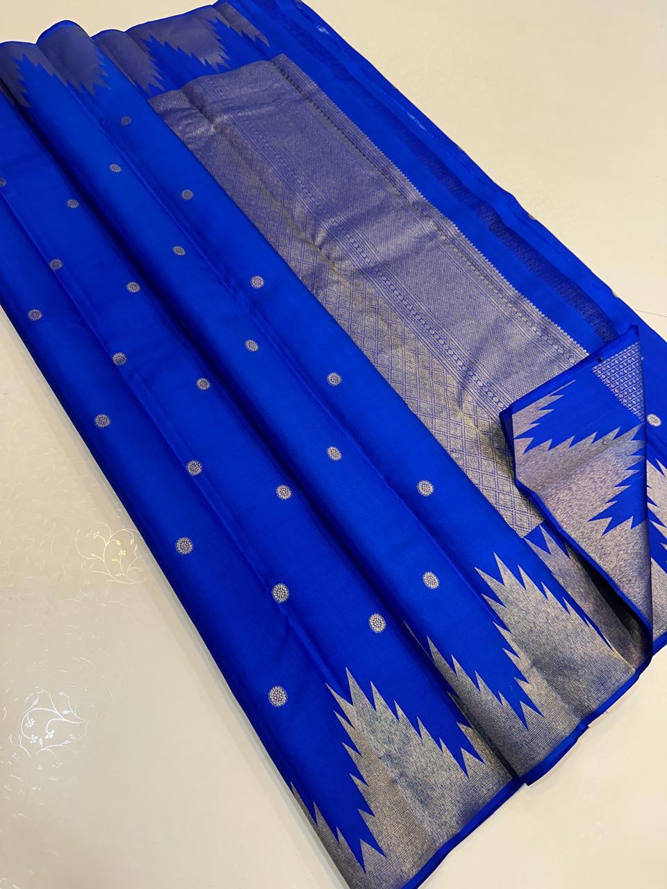Temple Border Kanchi silk sarees