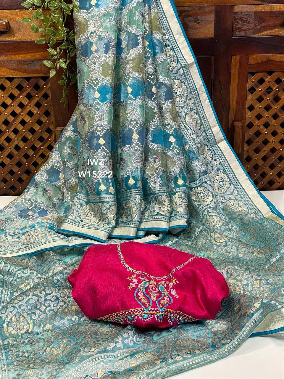 Softy Brasso Tissue Sarees