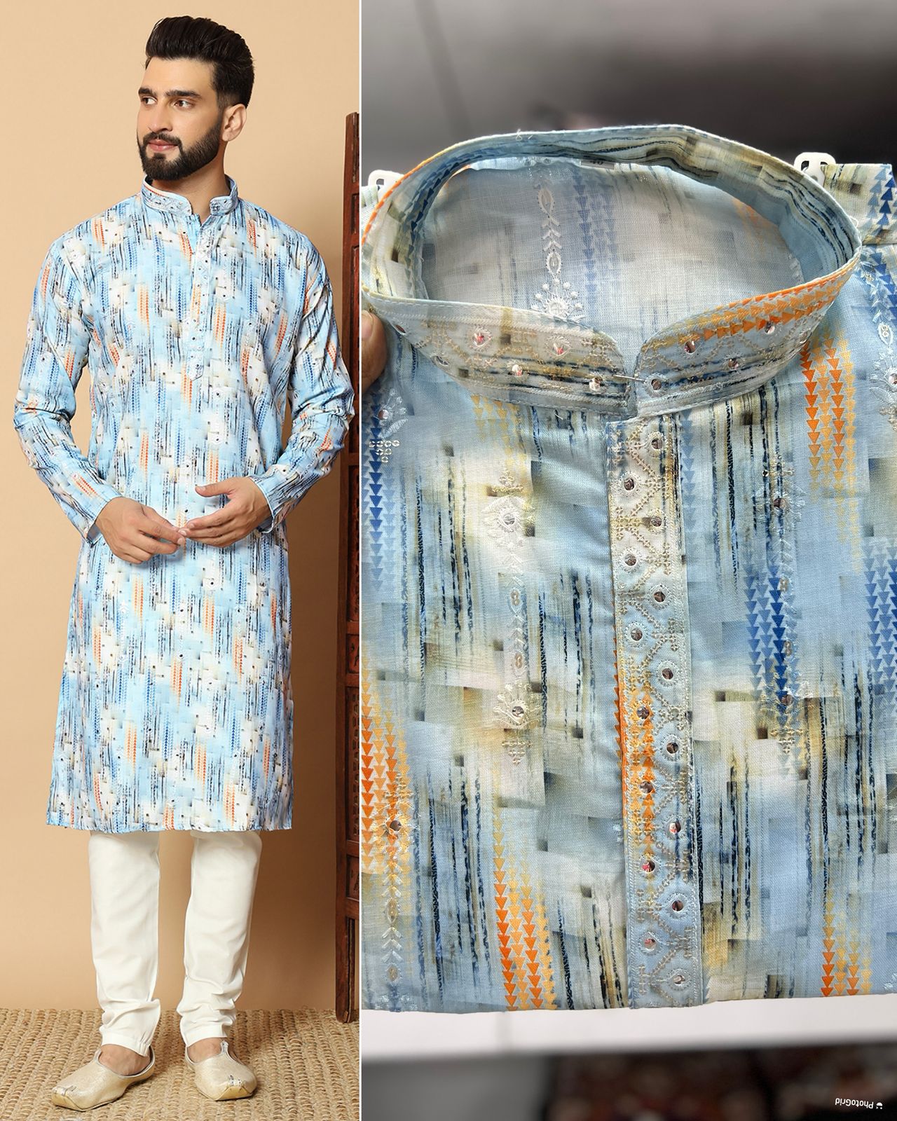 Men's Cotton Kurta with Pyjama