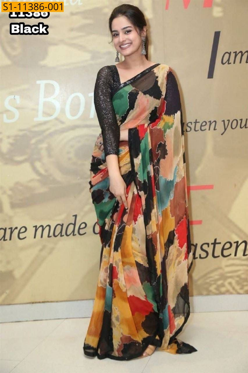 Trendy Chiffon Saree