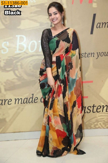 Trendy Chiffon Saree