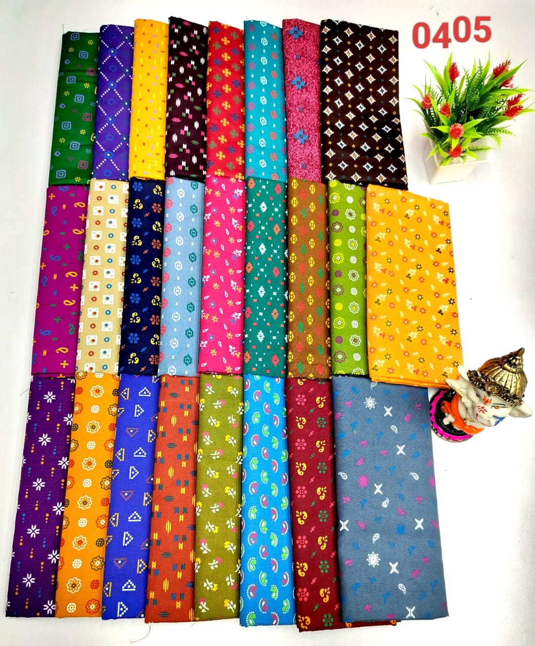 Kalamkari Print  Cotton blouse bits pack of 25