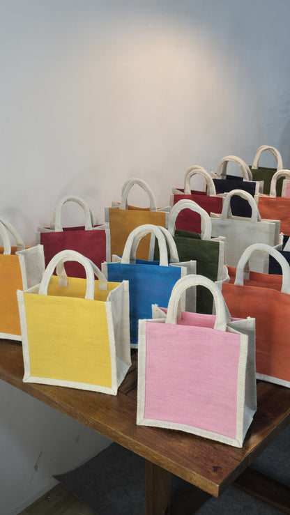 Small Plain Jute Bags Set of 25