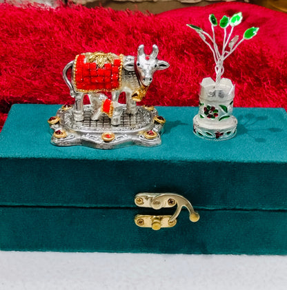 German Silver Kamadhenu Cow