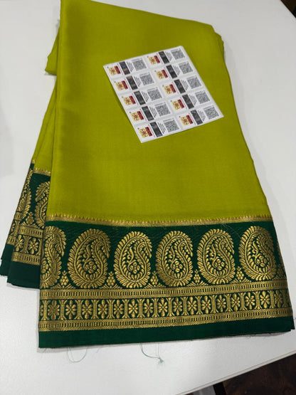 Mango Border Mysore Silk Sarees
