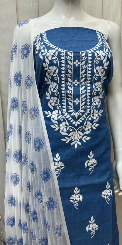 Denim cotton dress material