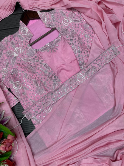 Readymade Saree Georgette