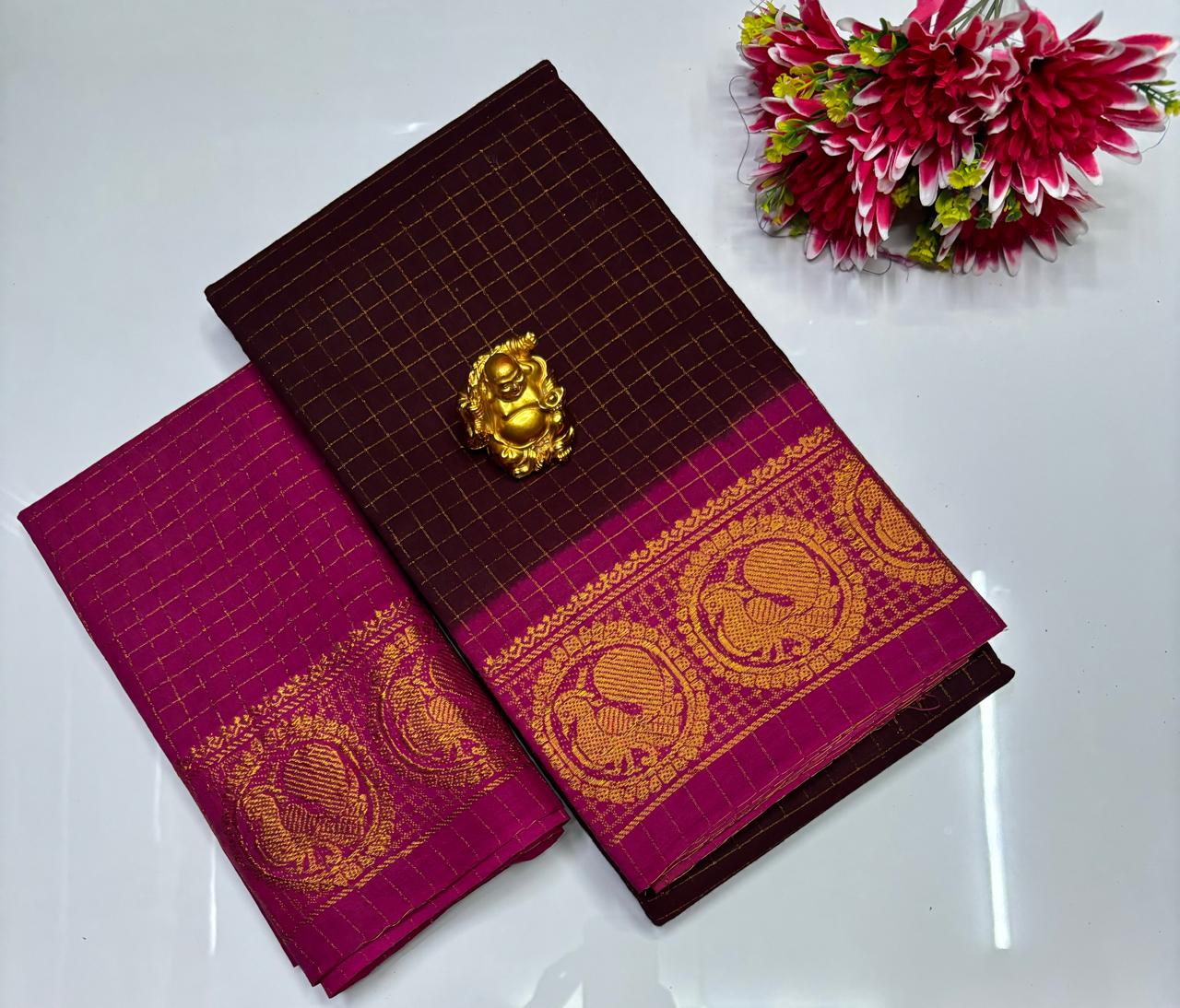 Kanchi Sungudi Cotton Sarees