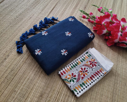 Khadi Cotton Shiuli Sarees