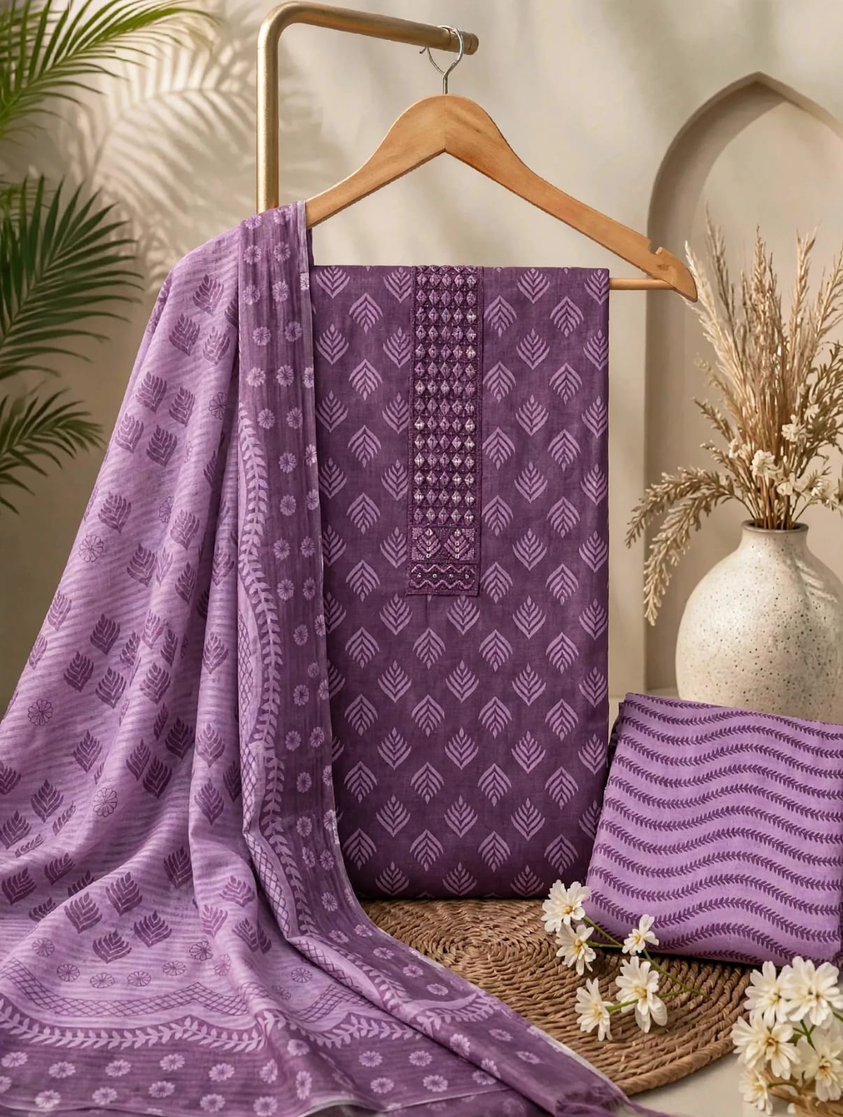 Gota Patti Pure Cotton Dressmaterials