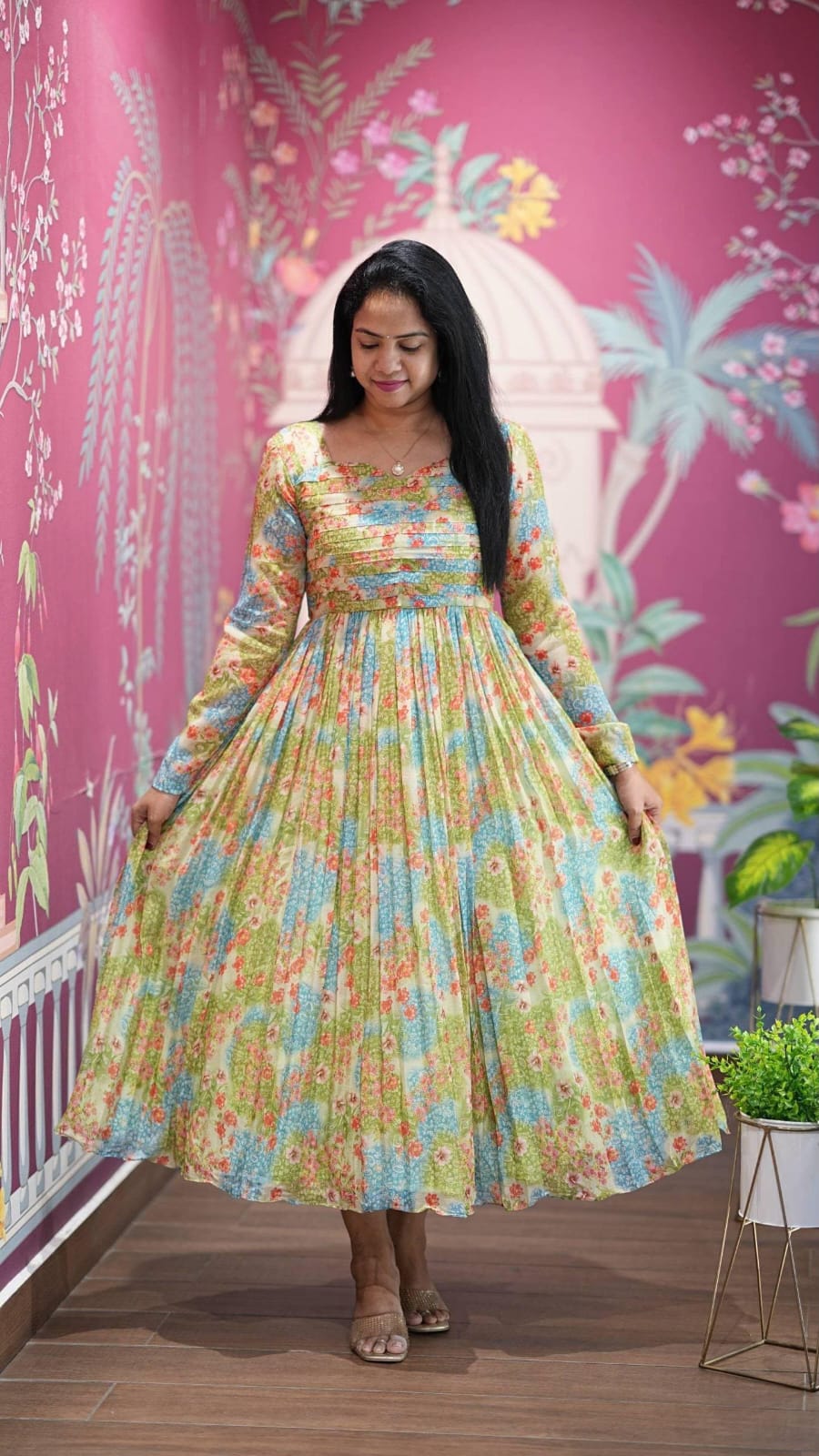 Georgette Midi Dress