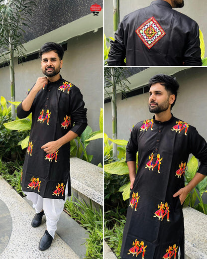 Men's Cotton Kurta with Dhoti