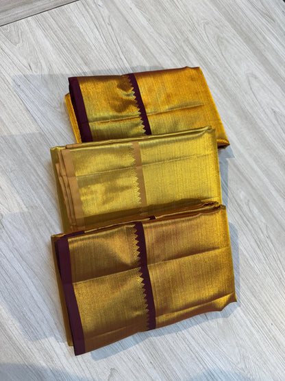 Golden Kanchi Bridal Silk Sarees