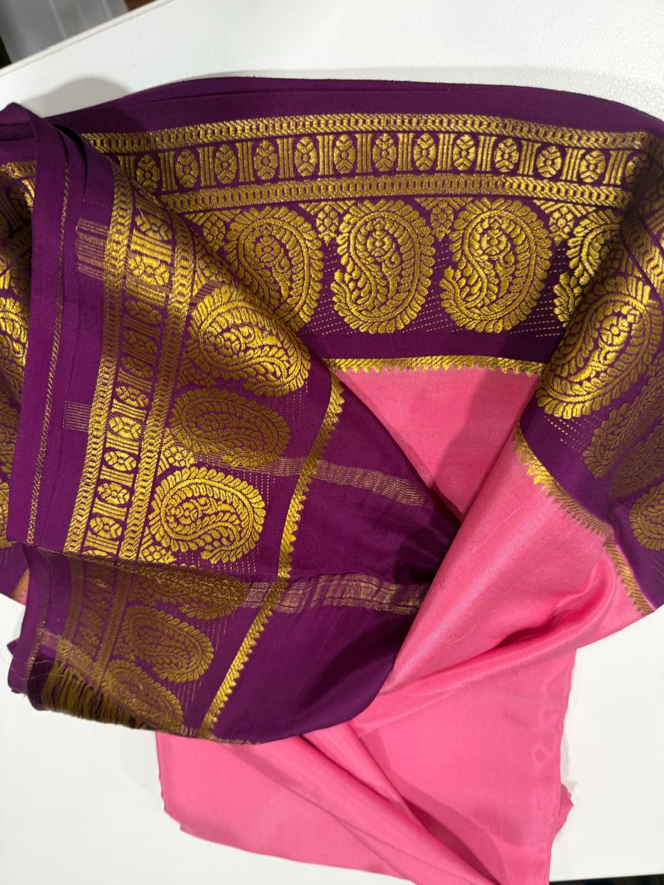 Mango Border Mysore Silk Sarees
