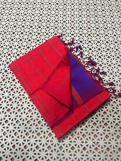 Mangalagiri Pattu Zari Lines Sarees