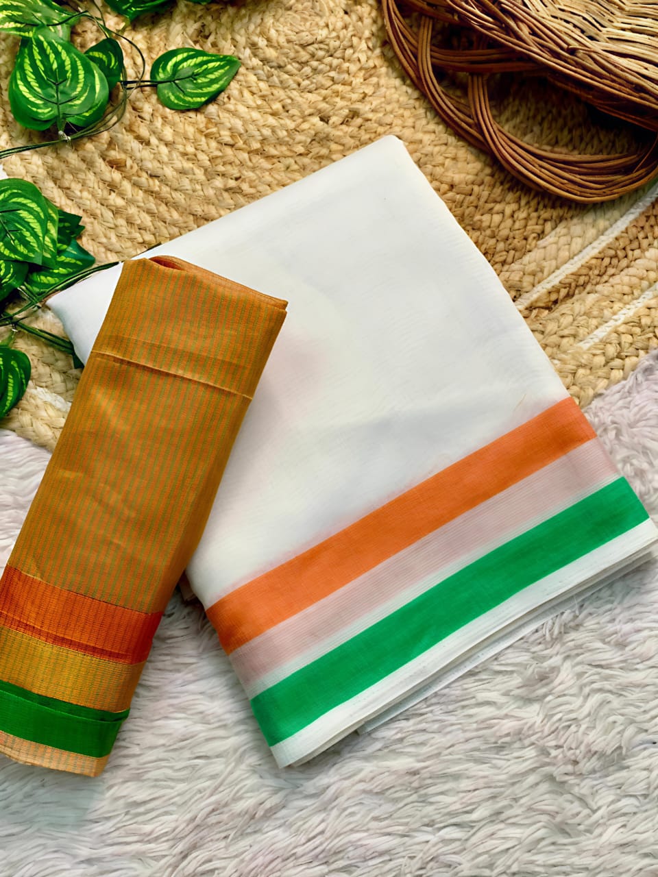 Tiranga cotton sarees