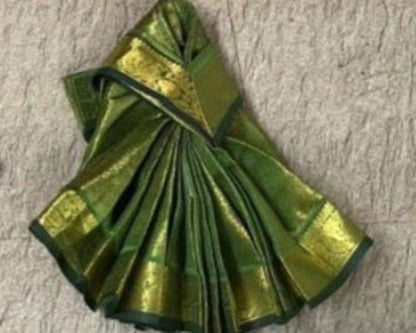 Green  Color VaraMahalakshmi  Kalash Readymade Silk Saree