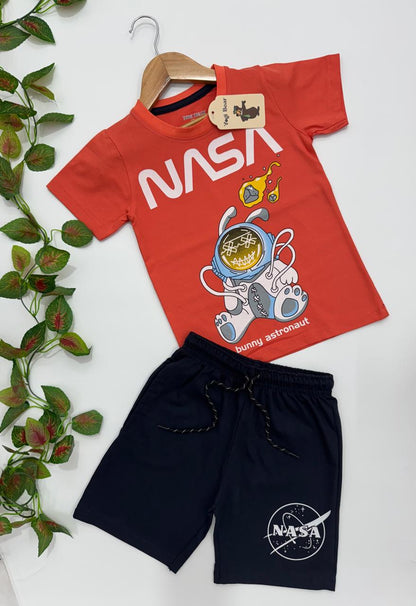 Boys Half Sleeve Cotton T Shirt and Shorts Sets