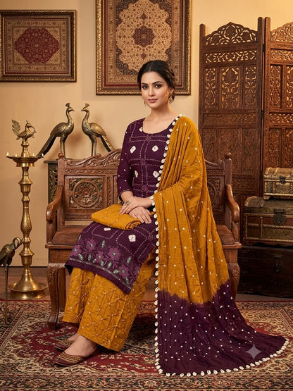 Bandhani Cotton Dress Material