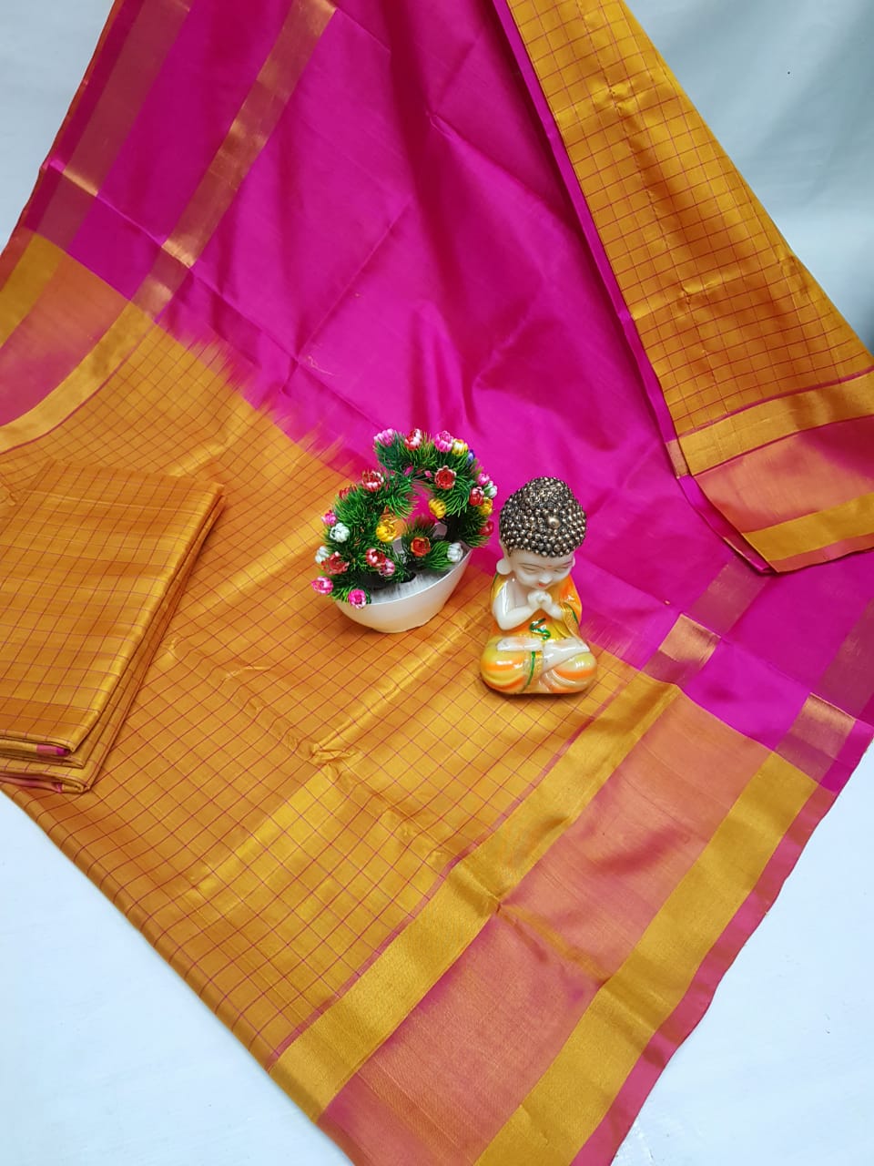 Uppada Mahanati checks sarees