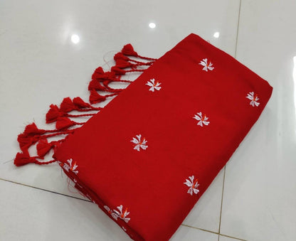 Khadi Cotton Shiuli Sarees