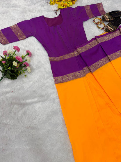 Readymade Sarees Zip Gown Model