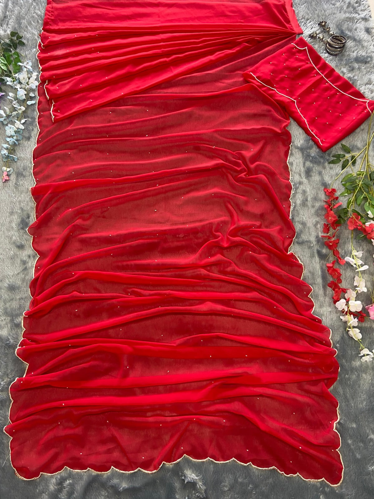 Readymade Saree Georgette