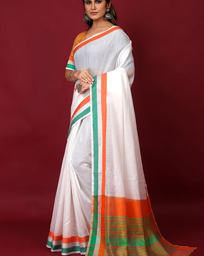 Tiranga cotton sarees