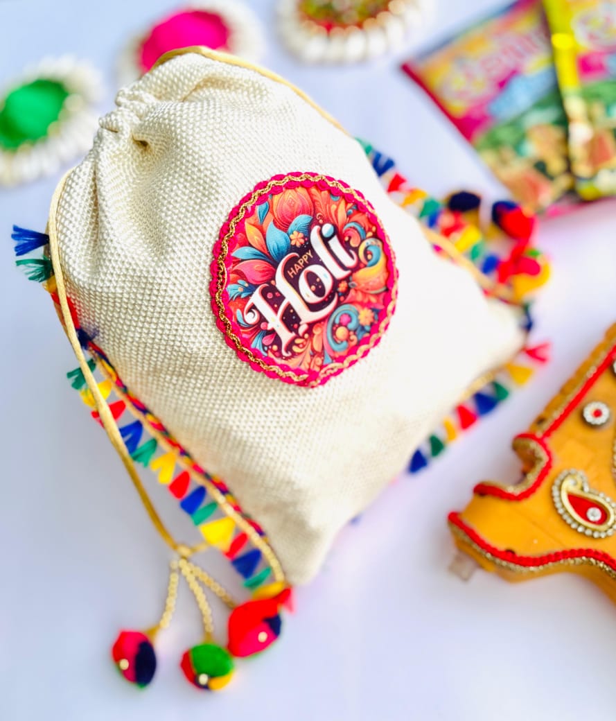 Holi Jute Potlis 10 Nos.