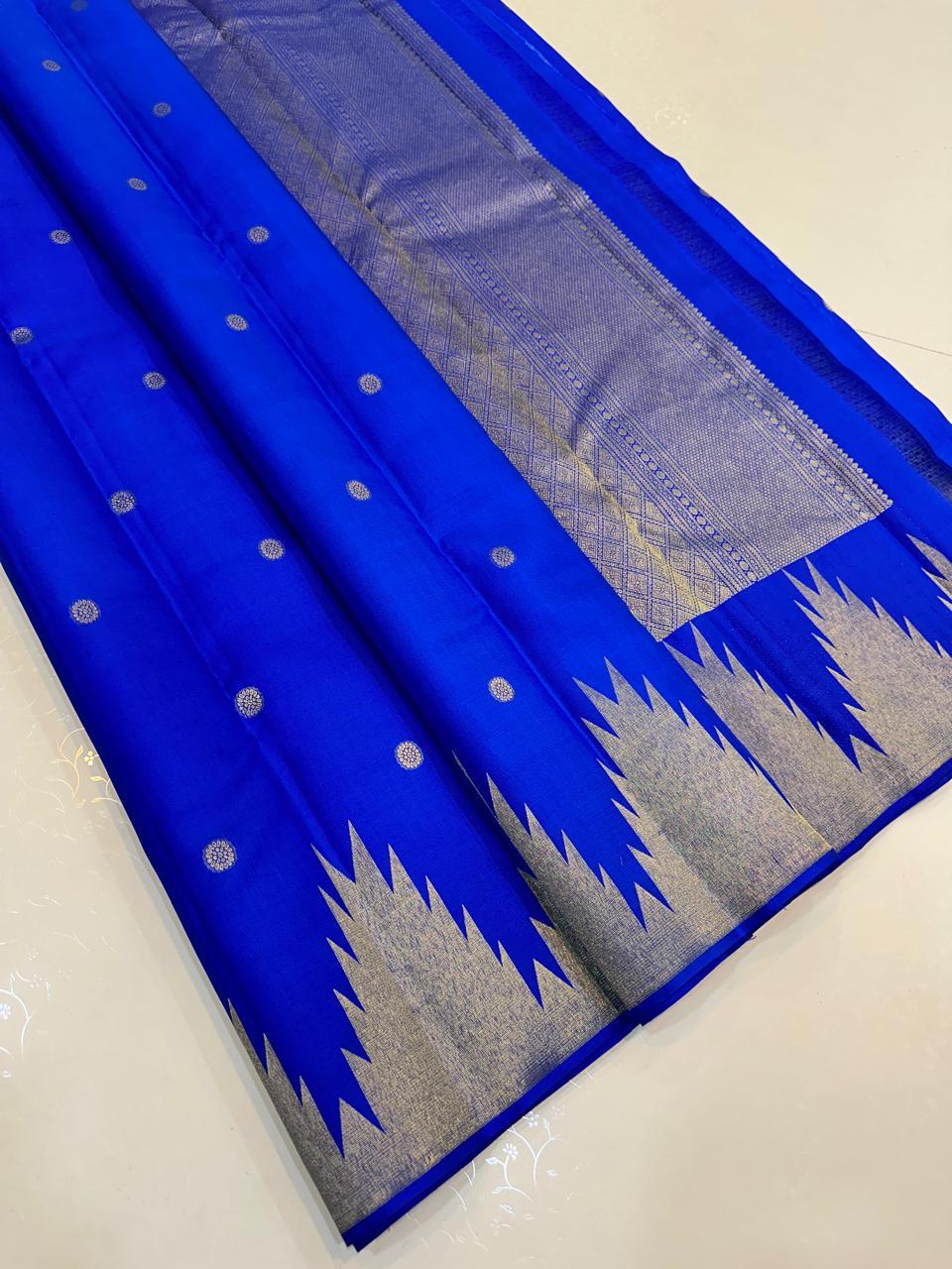 Temple Border Kanchi silk sarees