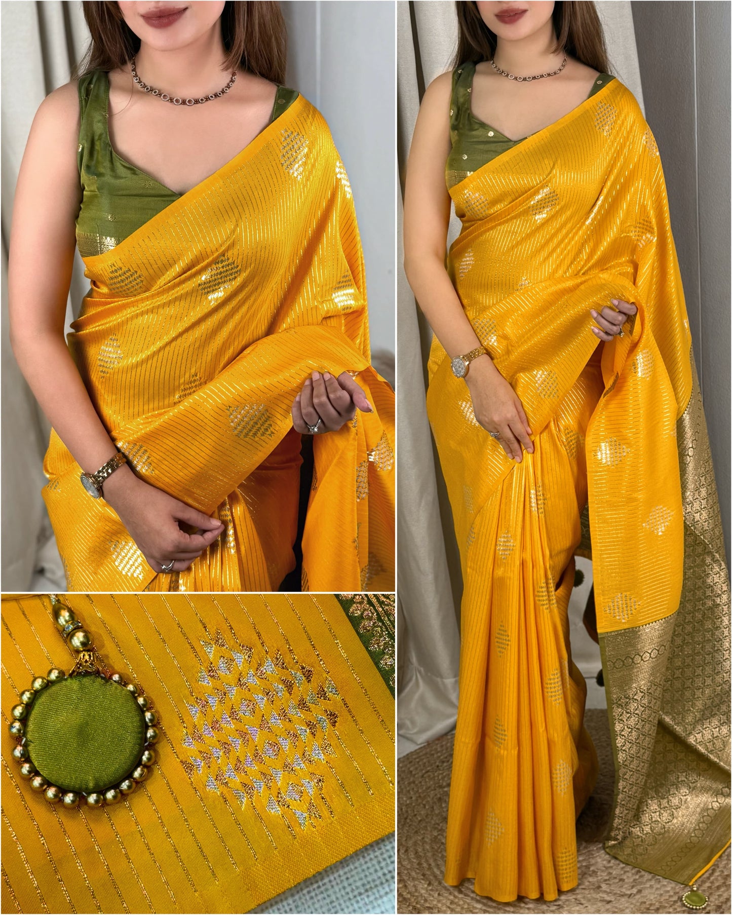 Madhuram Semi Silk Sarees
