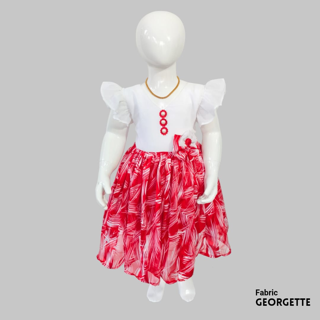 Christmas Kids Georgette Frocks