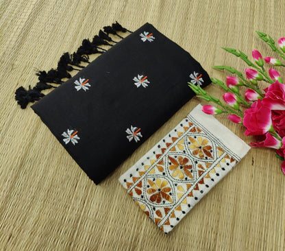 Khadi Cotton Shiuli Sarees
