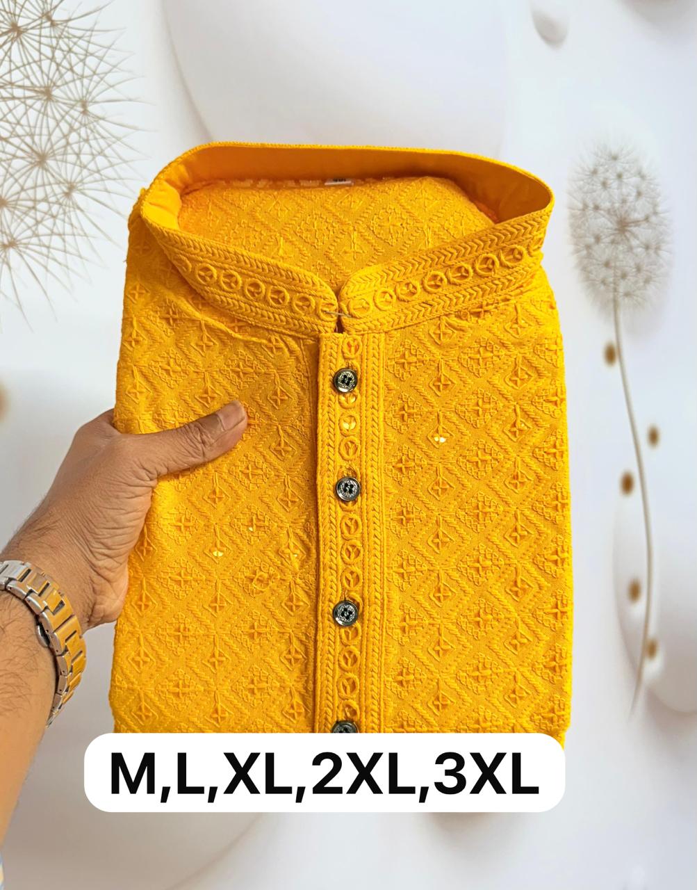 Men's Lucknowi Rayon Kurta