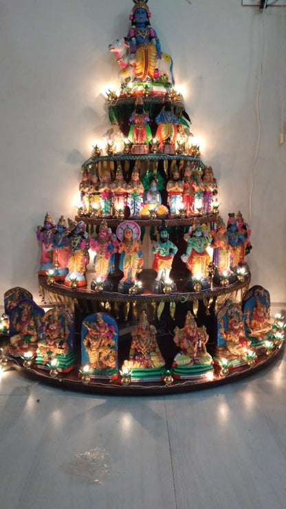 Semi Circular  Golu steps