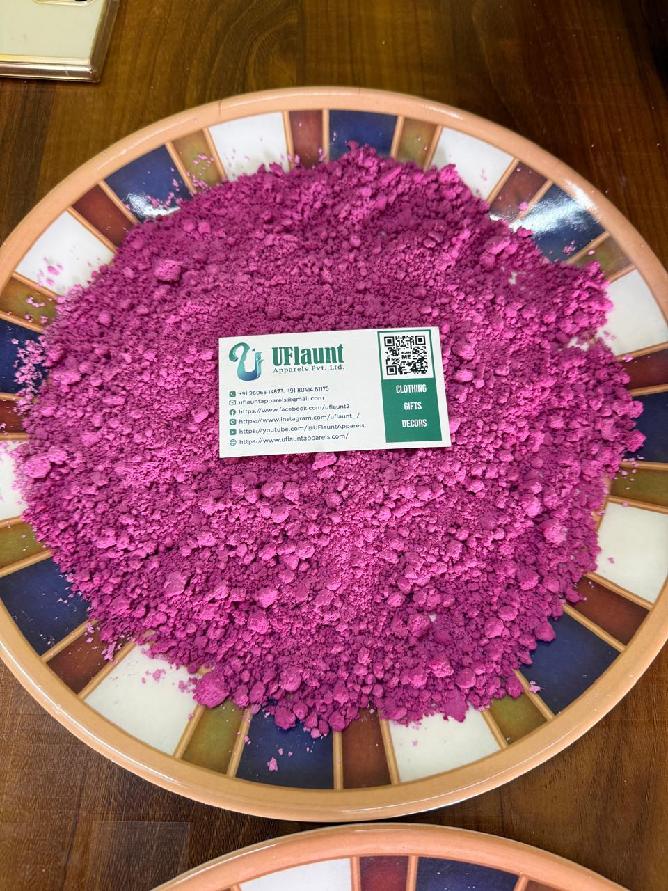 Homemade Natural Holi Colors pack of 6 colors