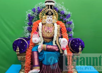 Varalakshmi Festival using saree draping stand