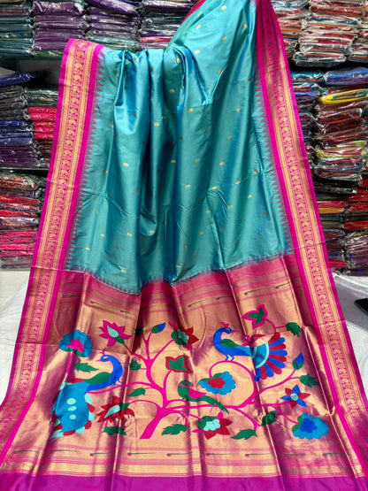 Kadiyal Paithani Silk Sarees