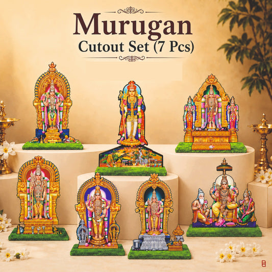 Lord Murugan Arupadai Veedu Cutouts