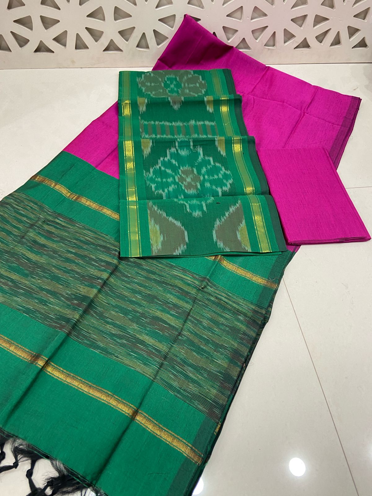 Ikkat Soft Silk Dress Materials